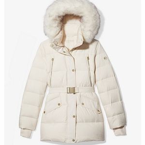 Michael Kors NWT,White puffer coat size Medium